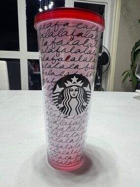 Starbucks 24 oz Venti Cold Cup Falala Christmas Collection 2016 Tumbler
